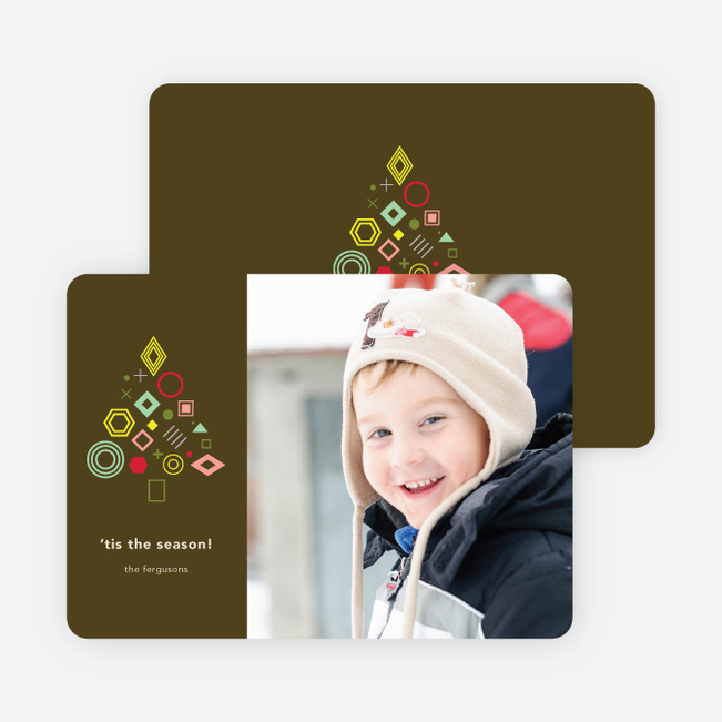 Tree Gems Holiday Cards - Brown