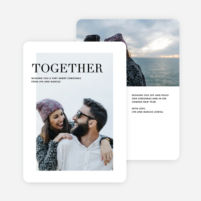 Happy Christmas Cards - Black
