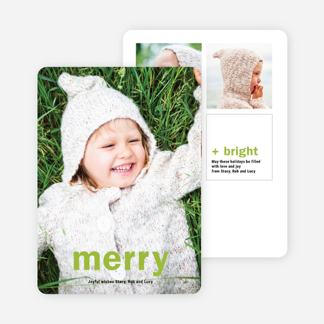 Big Wishes Holiday Christmas Cards - Green