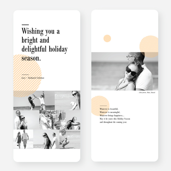 Bright and Delightful Holiday Cards - Orange