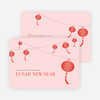 Lantern Invitations - Pink