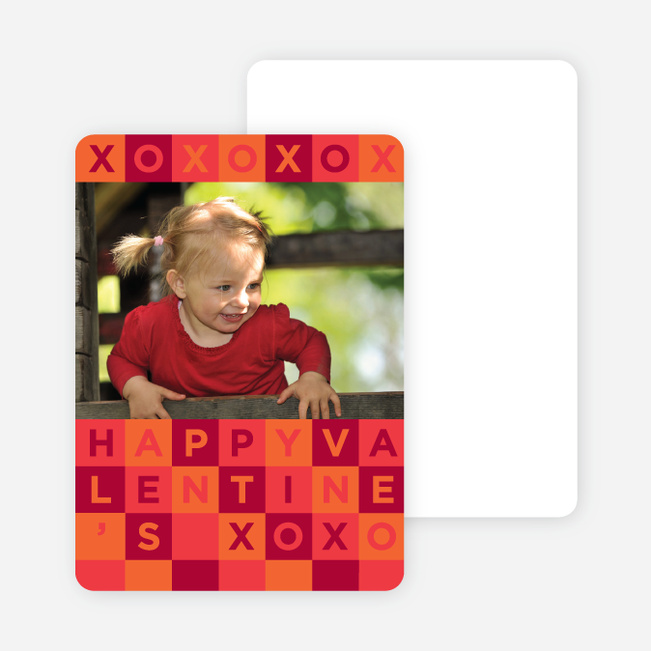 Alphabet Blocks Valentine’s Day Cards - Red