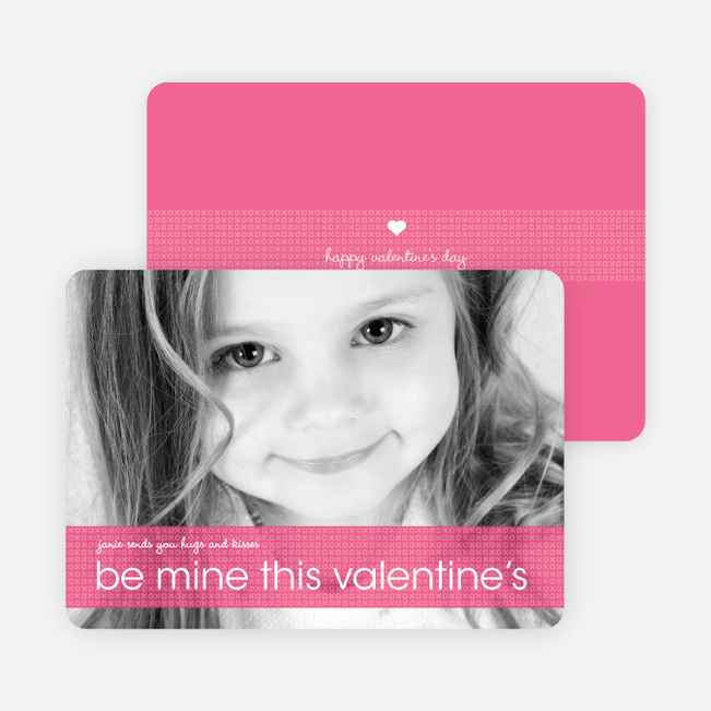 Be Mine Valentine’s Day Photo Cards - Fuschia