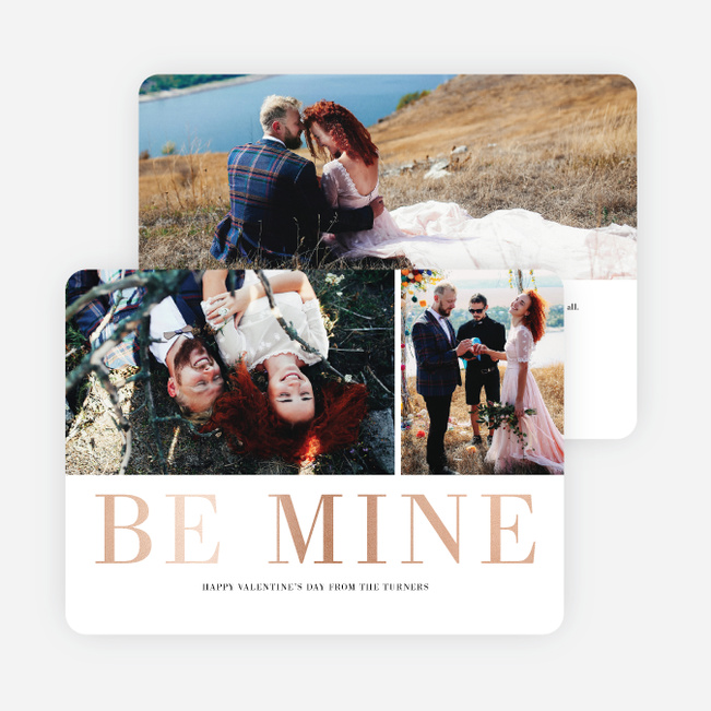 Be Mine Valentine’s Day Cards - Pink