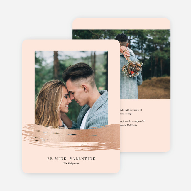 Strokes of Love Valentine’s Day Cards - Pink