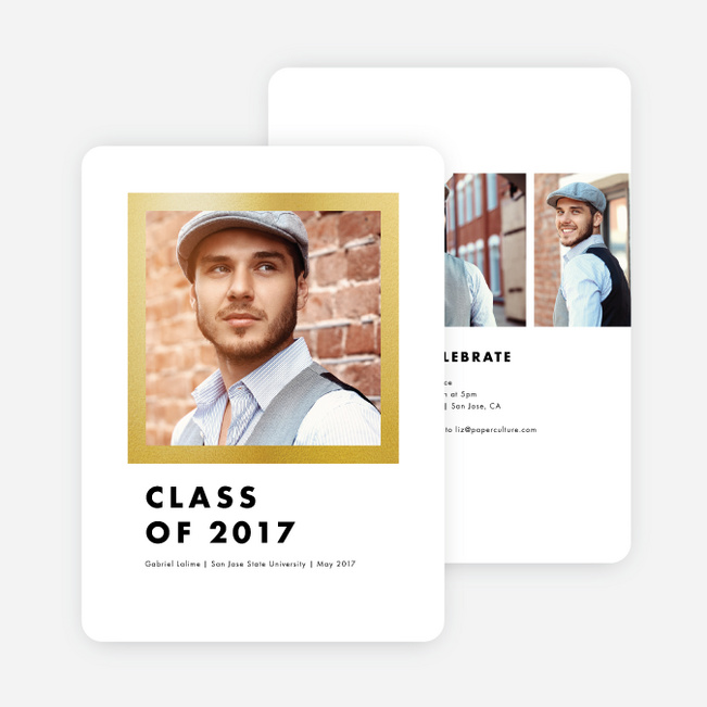 Frame This Graduation Invitations - Yellow