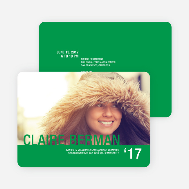 Unique Graduation Invitations - Sage