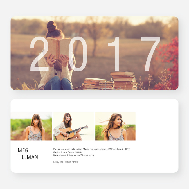 A Year to Remember Graduation Invitations - Black