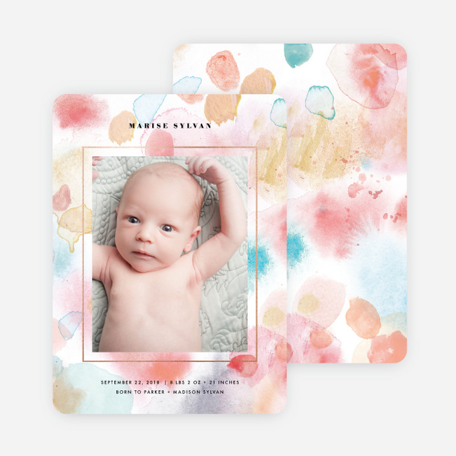 Foil Watercolor Frame - Multi