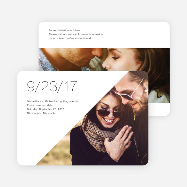 Cornerstones of Bliss Save the Dates - White