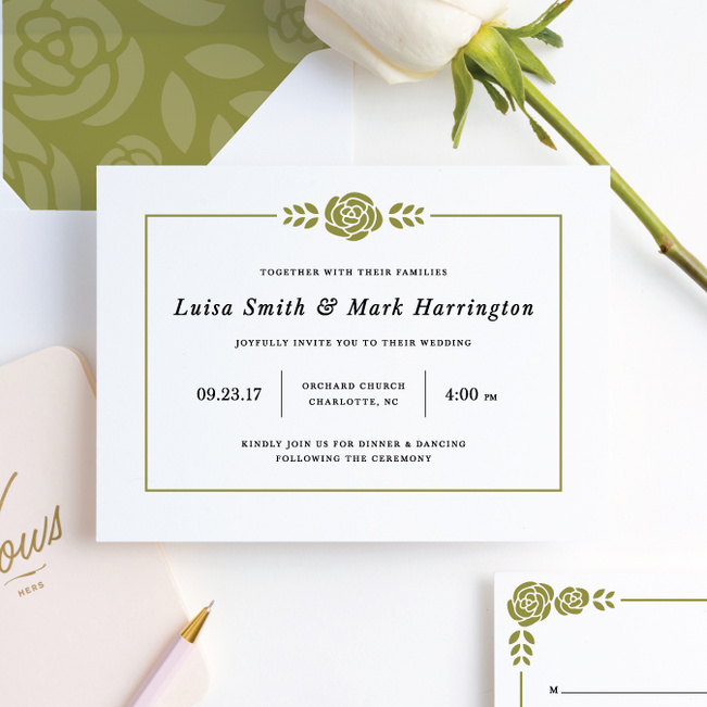 Coming Up Roses Wedding Invitations Paper Culture