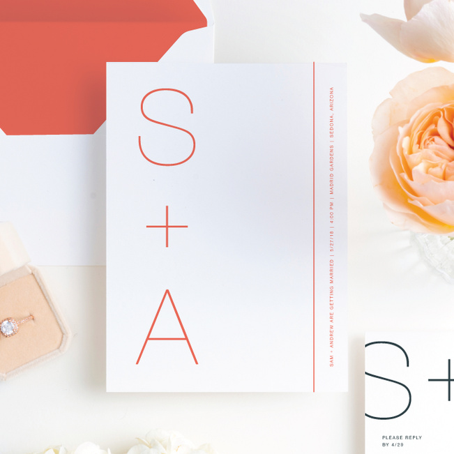 Simply Type Wedding Invitations | Paper Culture