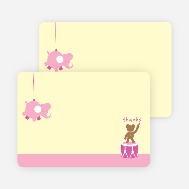 Notecards for the ‘Nursery Animals Gone Wild’ cards. - Carnation
