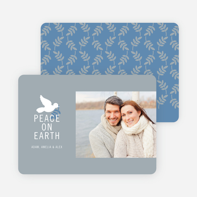 Peace on Earth Dove Holiday Cards - White