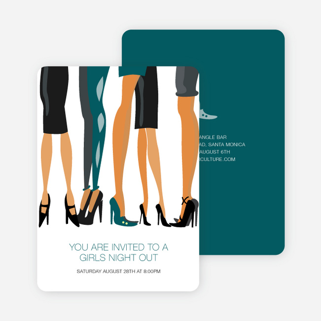 Sex in the City Party Invitations - Teal
