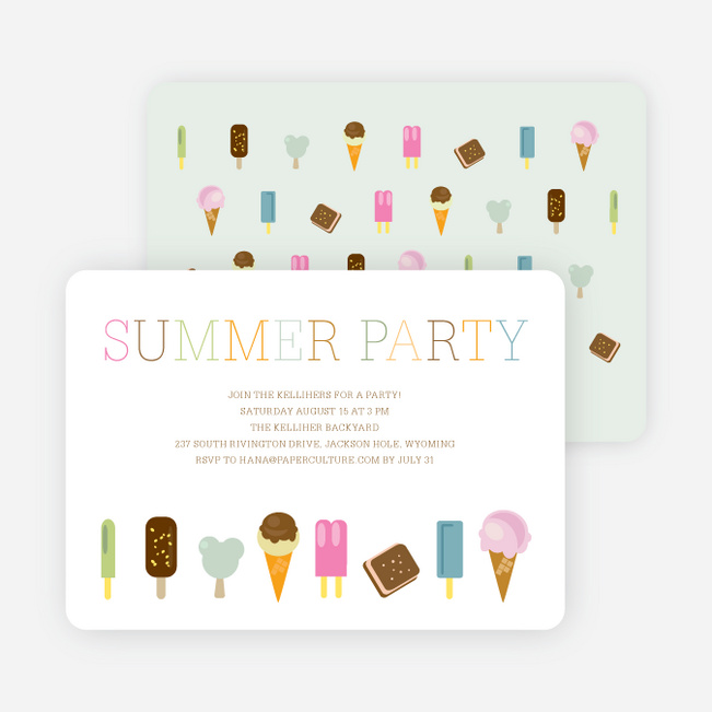 Summer Ice Cream and Popsicle Treats - Chocolate