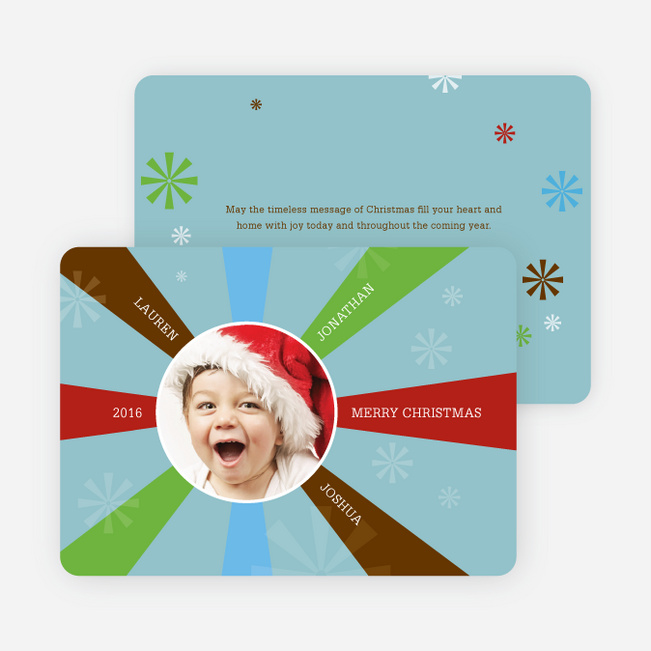 Shining Light Holiday Cards - Powder Blue