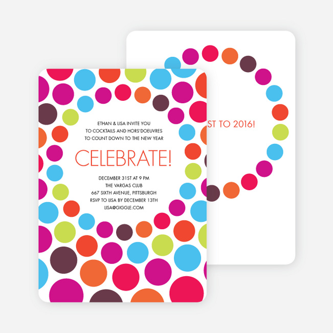 Celebrate! Holiday Party Invitations - Multi