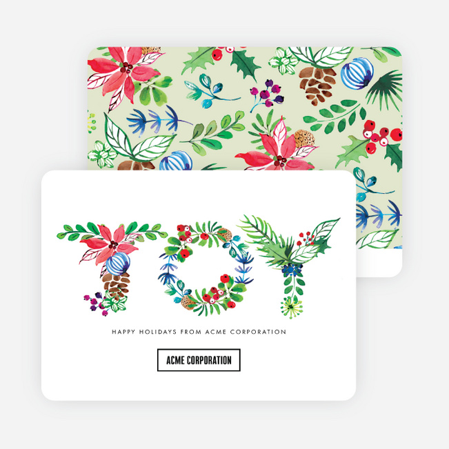 Floral Joy Holiday Cards - Multi