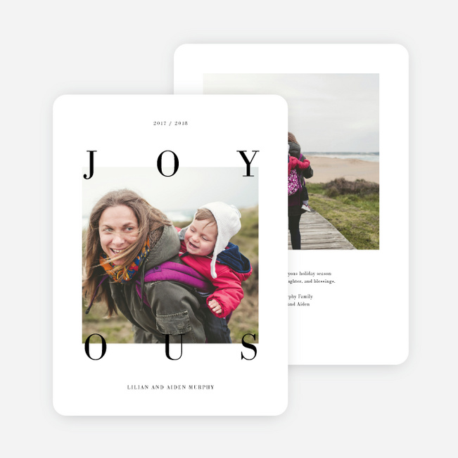 Joy All Around Holiday Cards - Black
