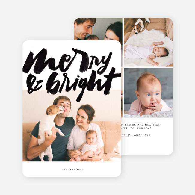 Merry Times Holiday Cards - Black
