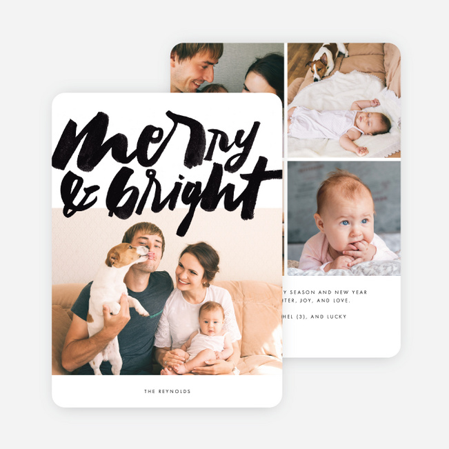 Merry Times Holiday Cards - Black