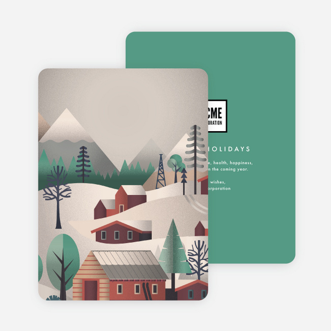 Wintertime Corporate Holiday Cards - Multi