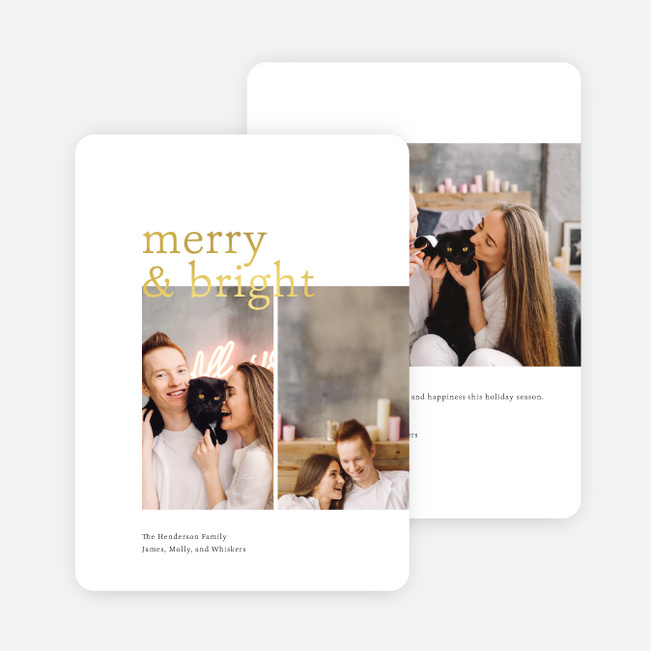 foil christmas cards paper culture