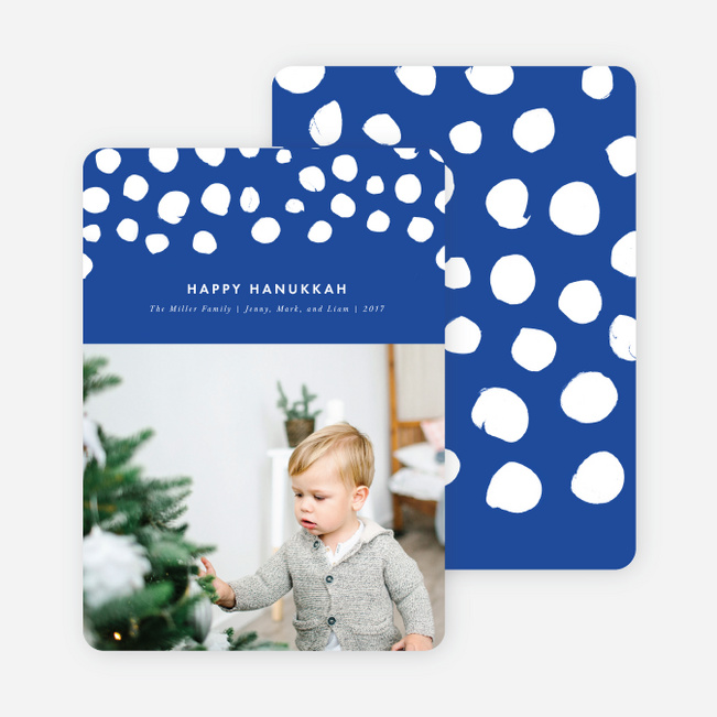 Diamond Duo Holiday Cards - Blue