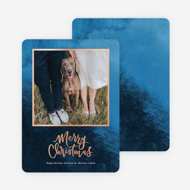 Christmas foil return address labels