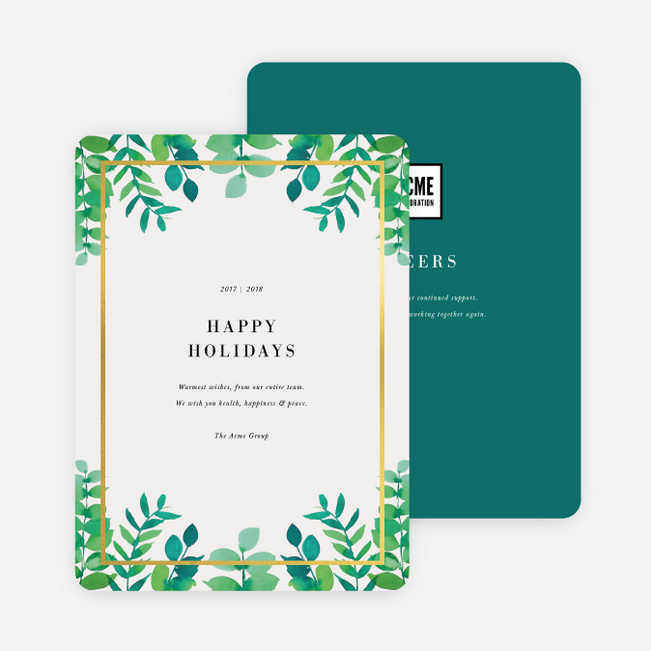 Wreath Wonders Christmas Cards - Green