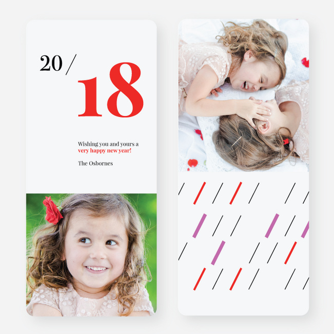 Big Year New Year Cards - Red