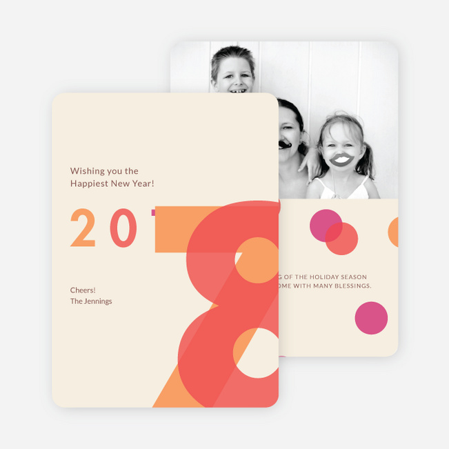 Changing Years New Year Cards - Beige