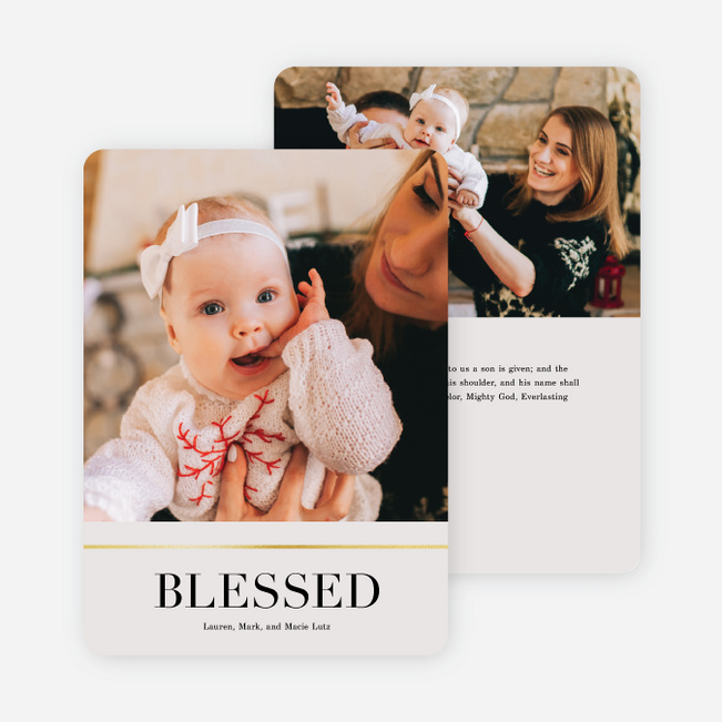 Peace & Quiet Holiday Cards - Beige
