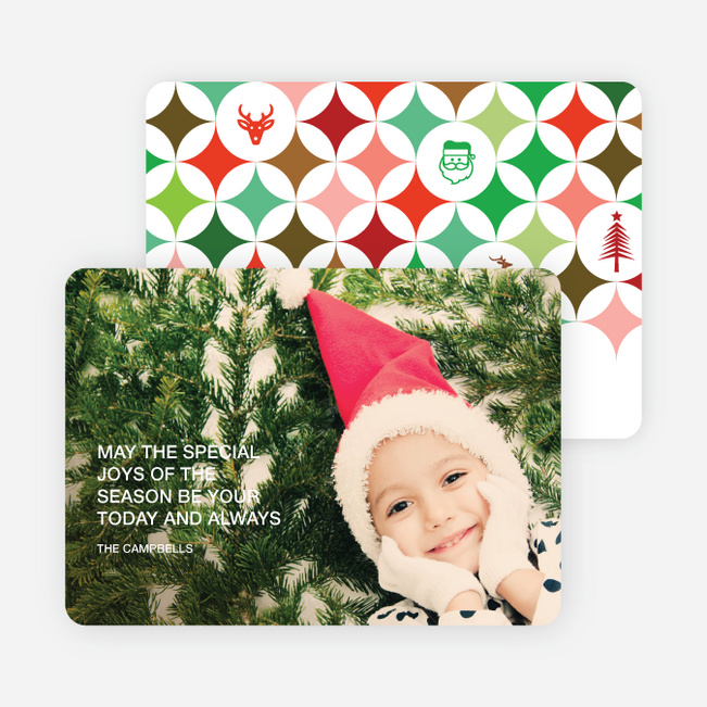X-Mas Icon Holiday Photo Cards - Multi