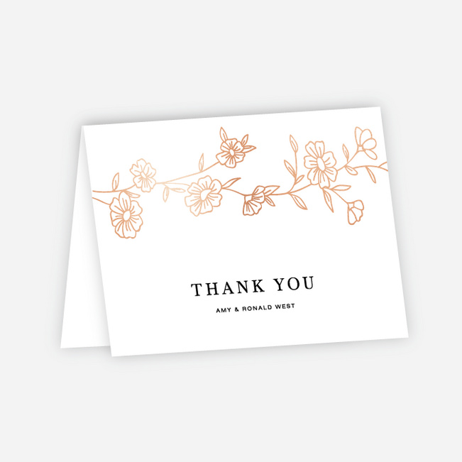 thank you card envelope