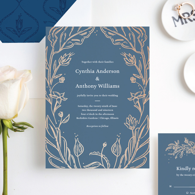 foil surroundings wedding invitation suites paper culture wedding inivitations