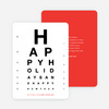 Eye Chart Corporate Cards - Red