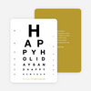 Eye Chart Corporate Cards - Yellow