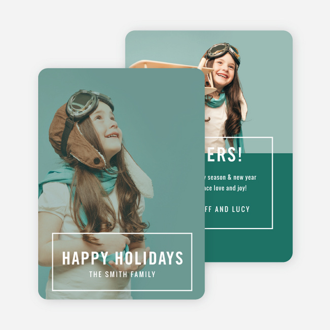 Big Statement Holiday Cards - White