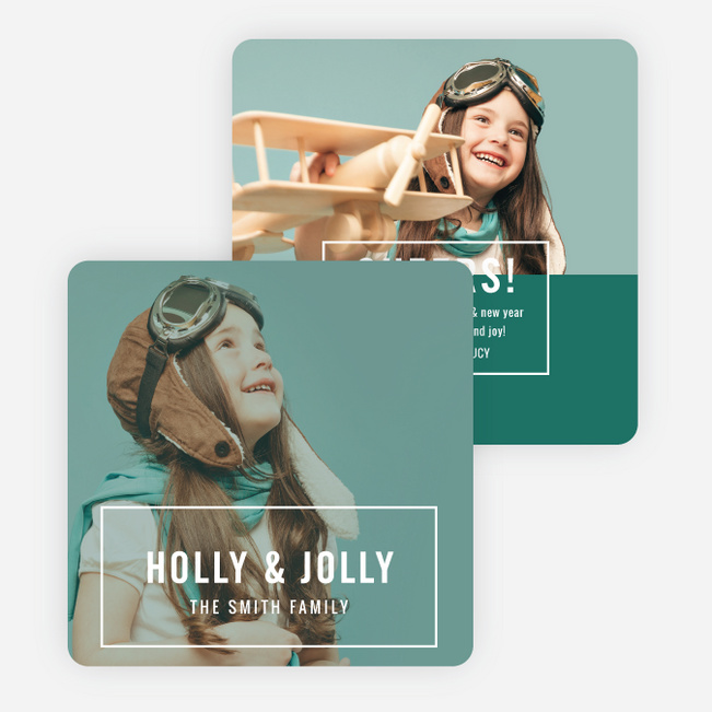 Holly & Jolly Christmas Cards - White