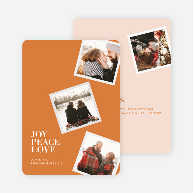 It’s Raining Photos Holiday Cards - Orange