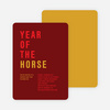 Year of the Horse Storyline - Modern Maroon