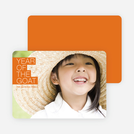 Year of the Goat – Simply Chinese New Year - Orange