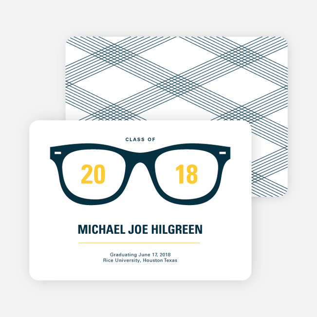 The Future is Bright Graduation Announcements - Yellow
