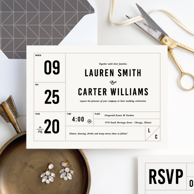 It’s a Date Wedding Invitations Paper Culture