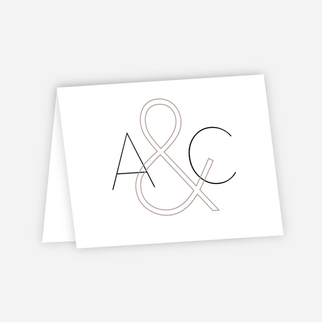 Wordplay Wedding Wedding Thank You Cards - Gray