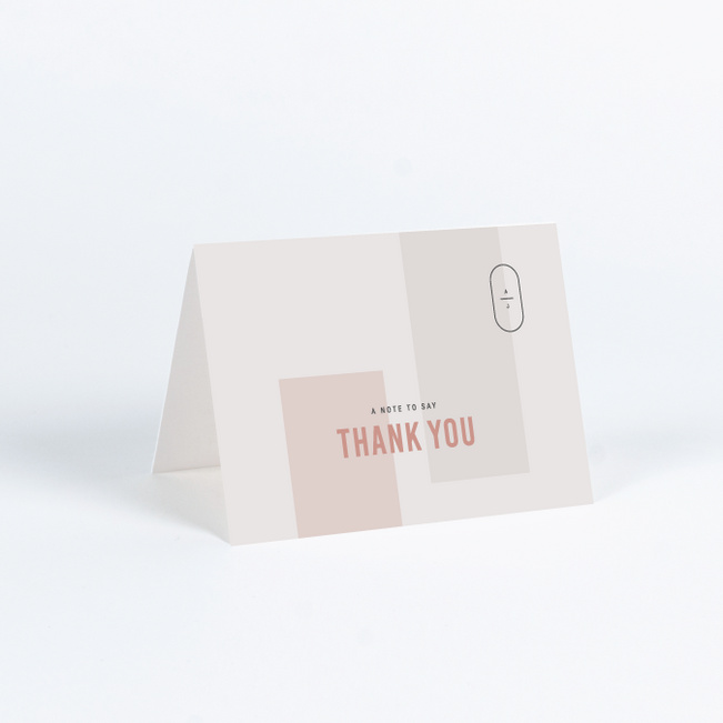 Artisanal Details Wedding Thank You Cards - Pink