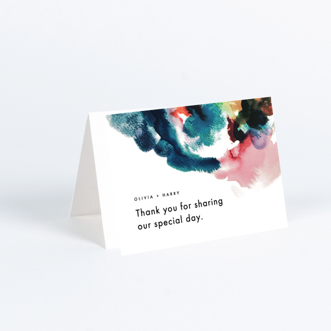 Gallery Art Wedding Thank You Cards - Multi