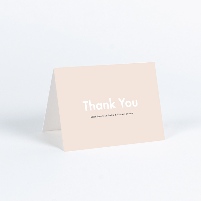 Look to Your Laurels Wedding Thank You Cards - Beige